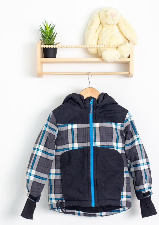 Childrens Place 4T Multicolor (black, gray, white, blue) Winter Jacket