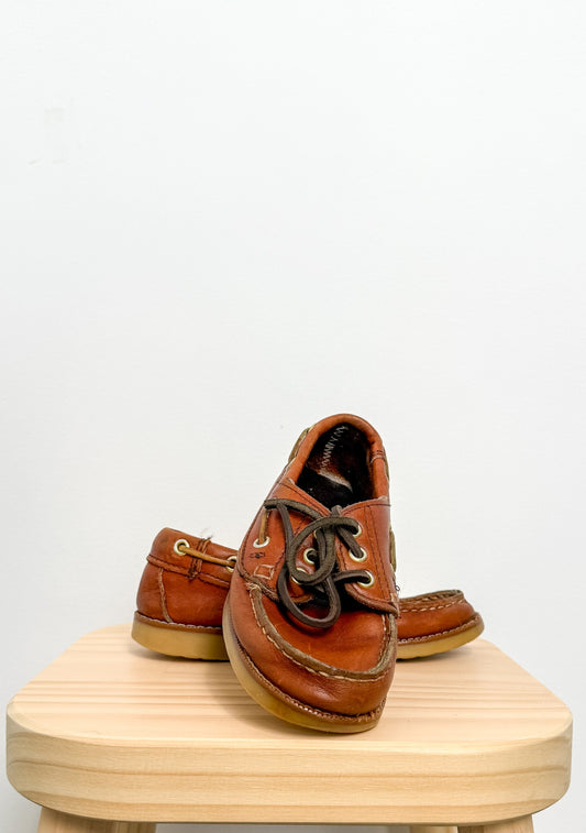 Made in Maine 11 Brown Leather Deck Shoes
