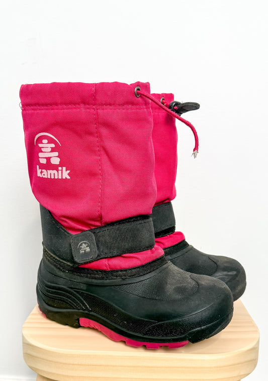 Kamik 1 Pink and Black Boots