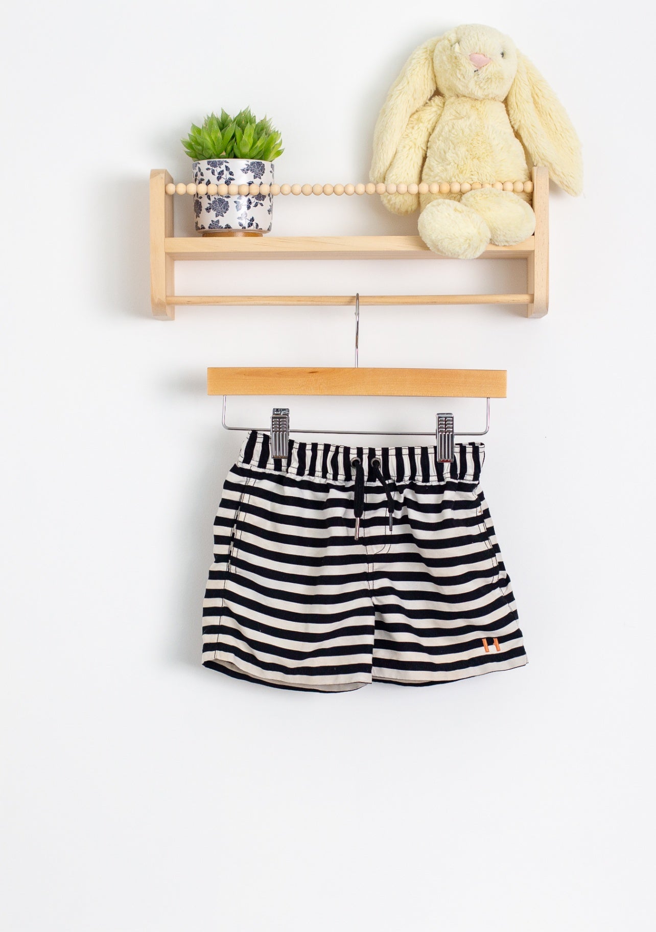Beau Hudson 5 Black and white striped Shorts