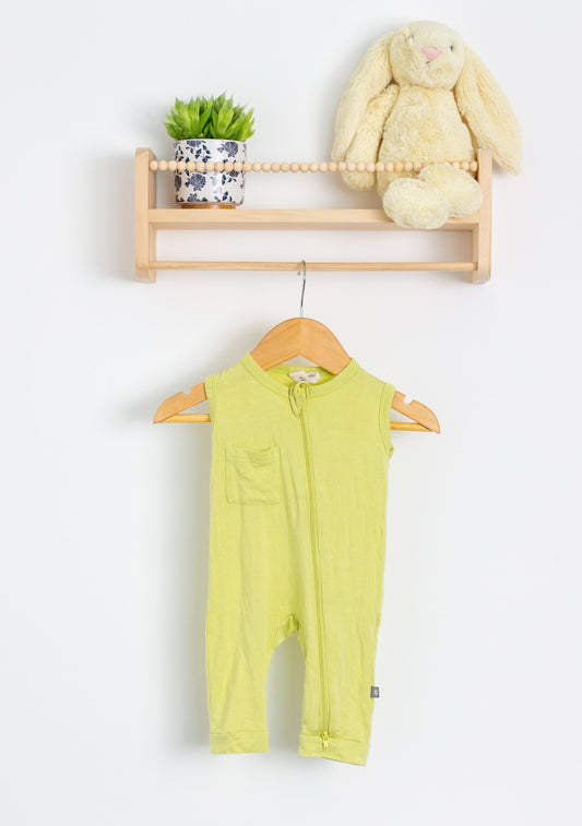Kyte Baby 0-3M Sleeveless Romper in Kiwi