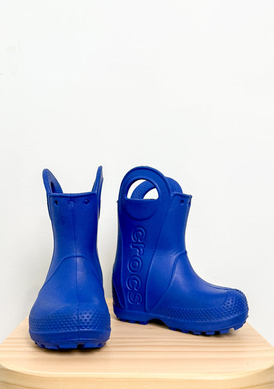 Crocs 6 Blue Handle It Toddler Rain Boot
