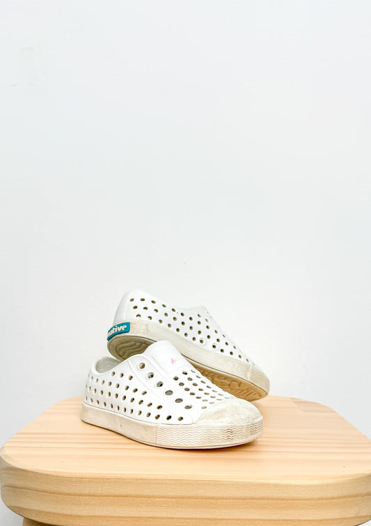 Native 7 White Jefferson Toddler Shoes