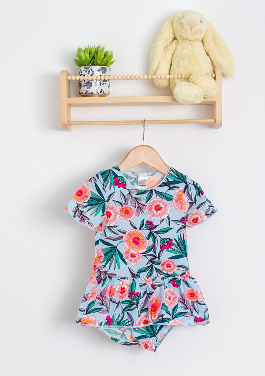 BONDS 18-24M Floral Balletsuit (Fits 2-3Y)