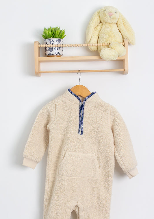Carters 24M Cream Sherpa Romper