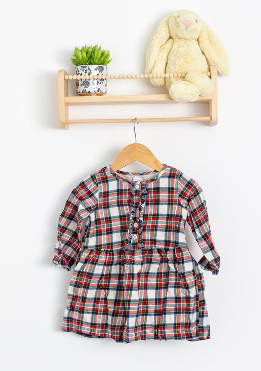 GAP 2T Red, Blue, Green, White Plaid Dress