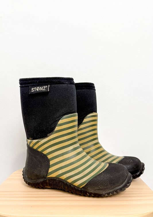 Stonz 7 Green and Black West Waterproof Boots