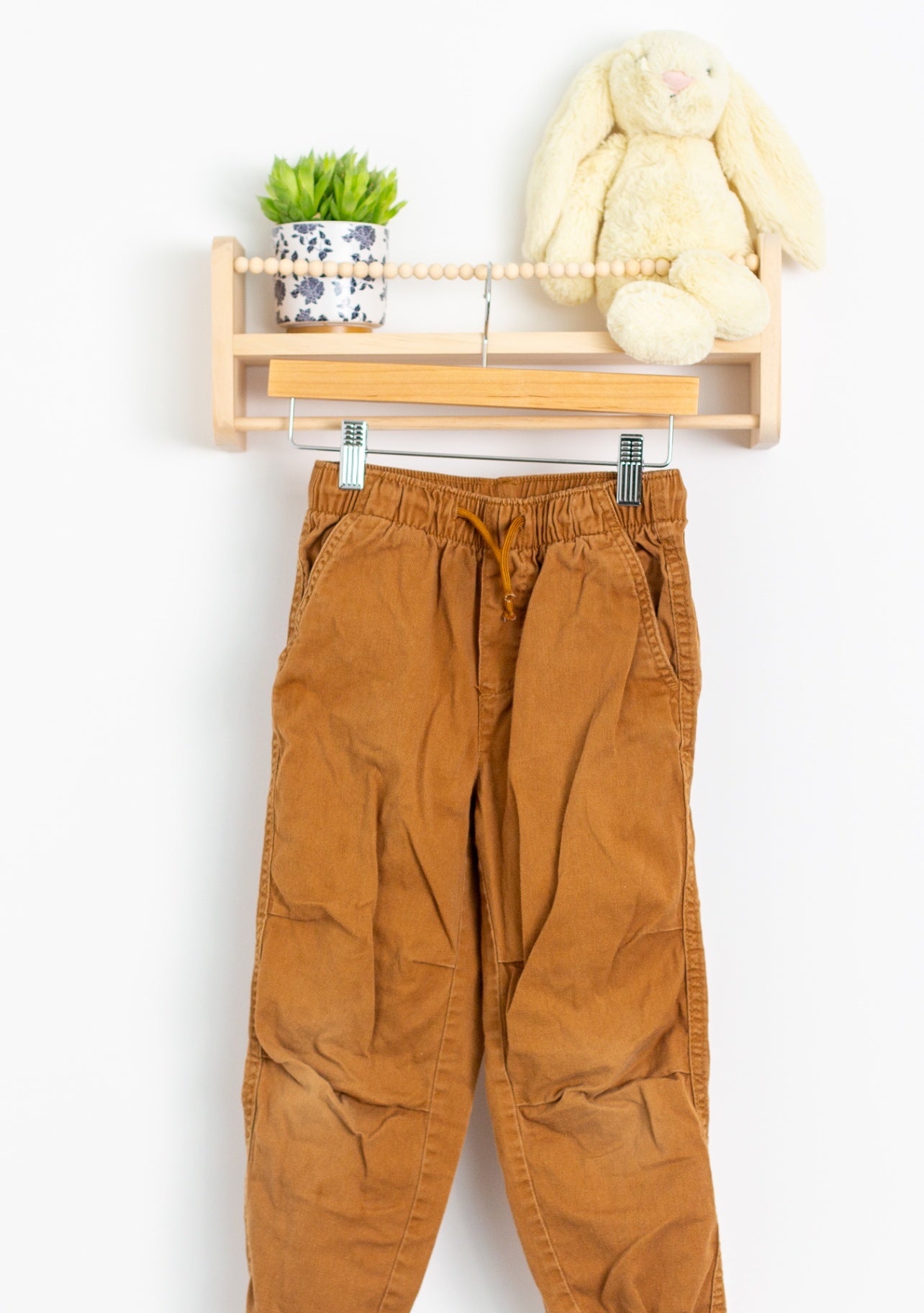 Zara 6-7 Brown Drawstring Joggers