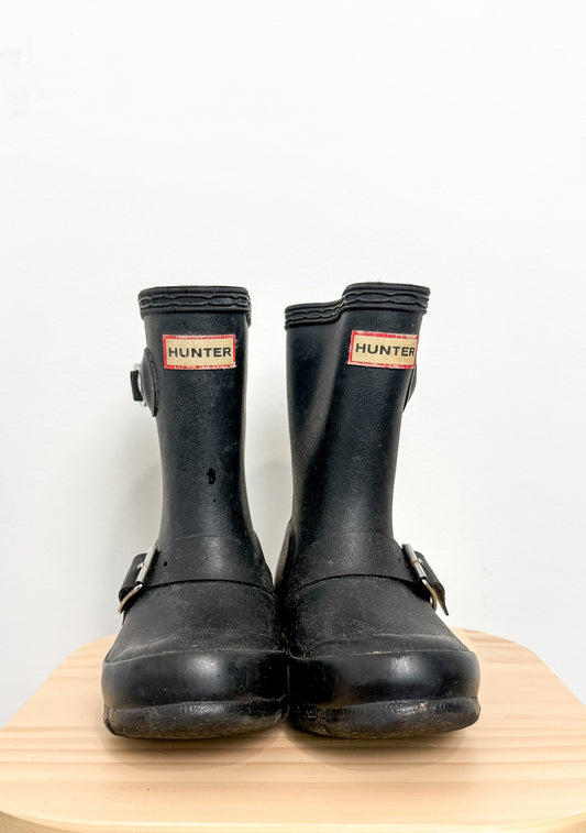 HUNTER 9 Black Rubber Boots