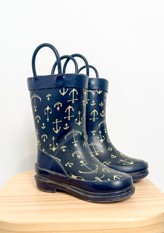 Unknown 5 Navy Blue Anchor Rainboots