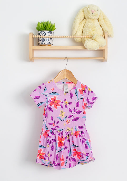BONDS 18-24M Lavender with multicolored floral print