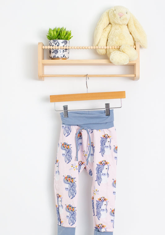 Honey Pie 1-3Y Pink and Blue Horse Princess GWM Pants