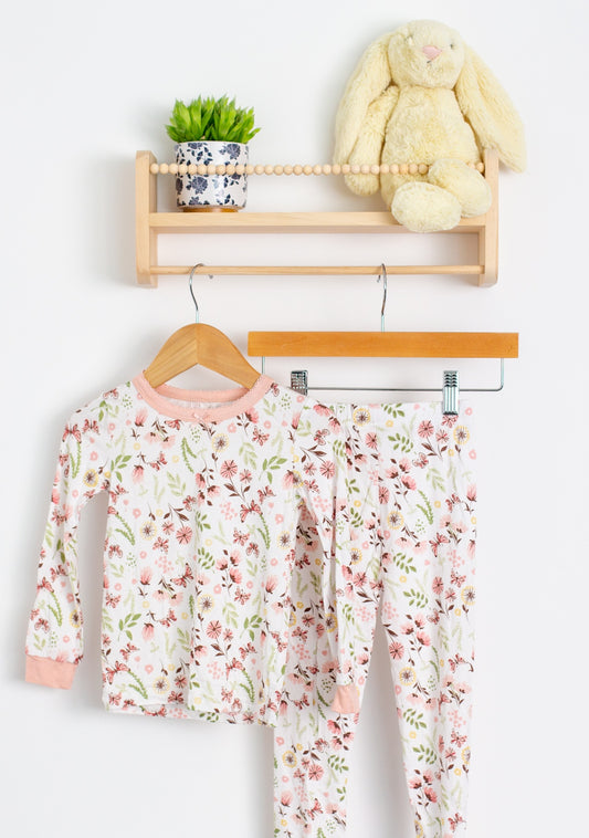 Milkberry 3T Pink and white with floral pattern