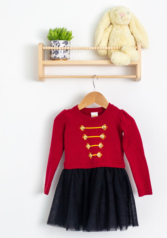 Gymboree 2T Red and Black Christmas Dress