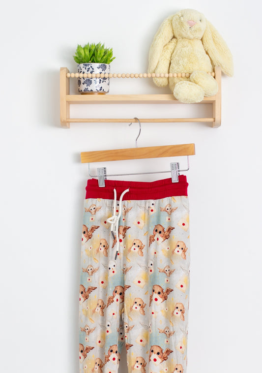 Slumberly L Adults Multicolor Owl Mail Pajama Pants