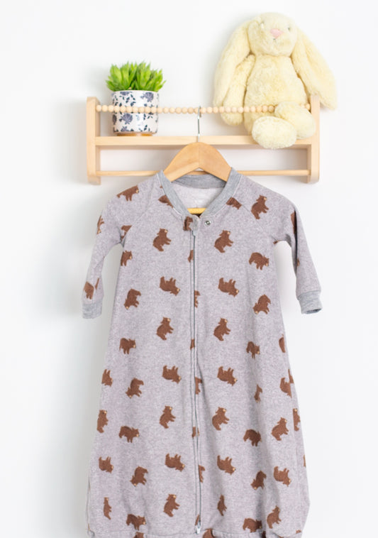Simple Joys by Carters 6-9M Gray and brown Fleece Sleep Bag