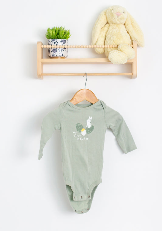 Carters 6-9M Light green Easter Shirt