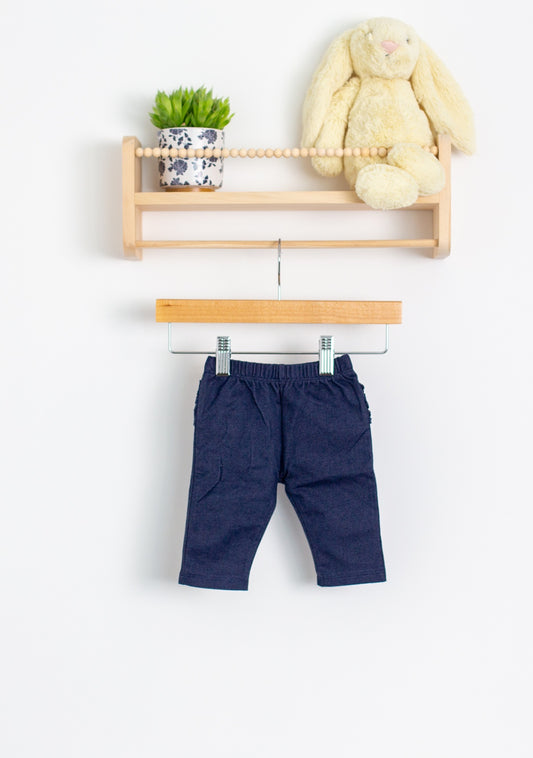 Childrens Place 0-3M Navy blue Denim NWT