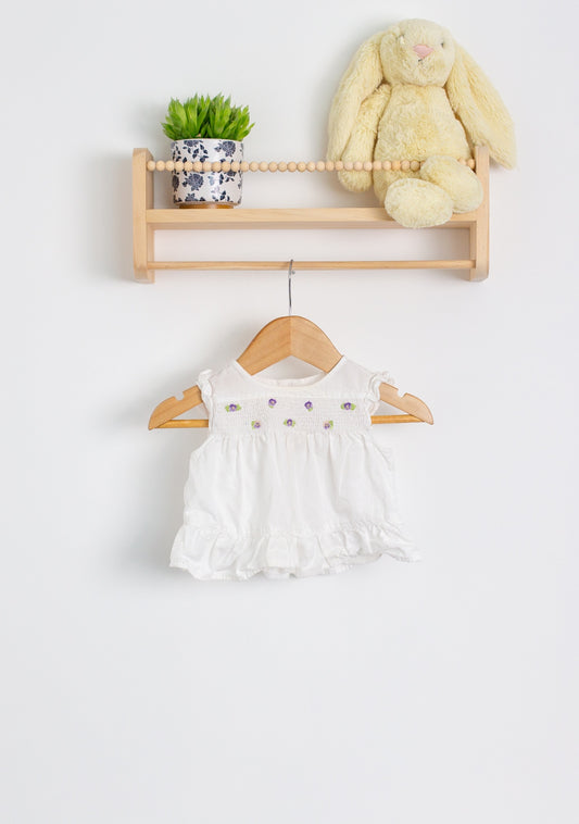 Gymboree 6-12M White Top Play
