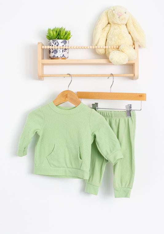 Cat & Jack 3-6M Green Tracksuit