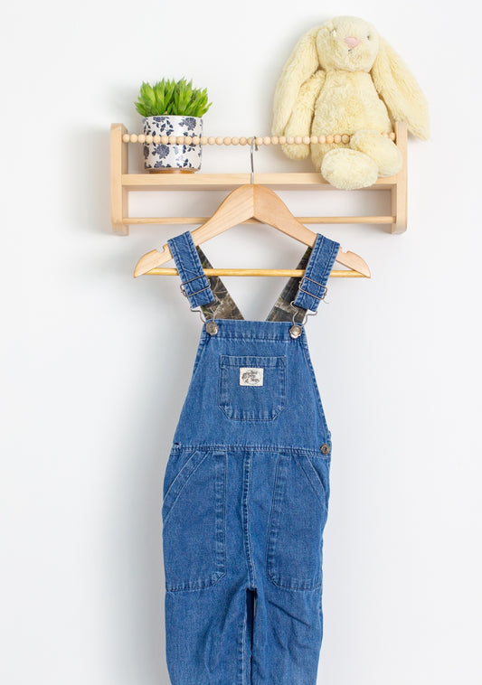 Bass Pro Shops 3 Blue Overalls with Camo Trim