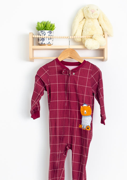 Carter's 2T Burgundy Pajamas Play