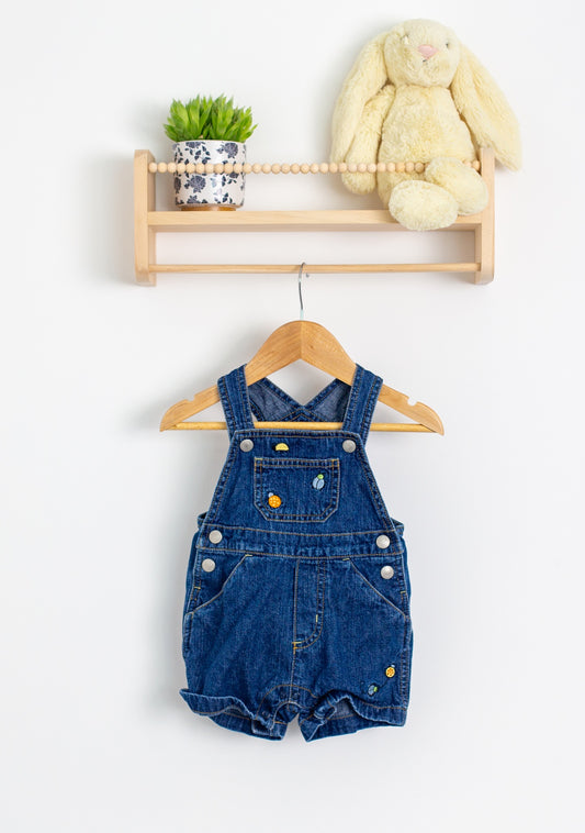 TKS Basics 6-9M Blue Overalls