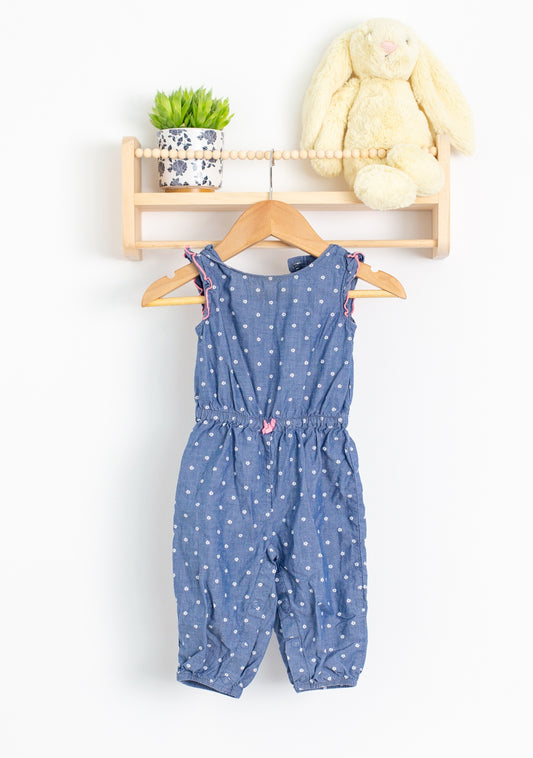 Child Of Mine 6-9M Blue Romper