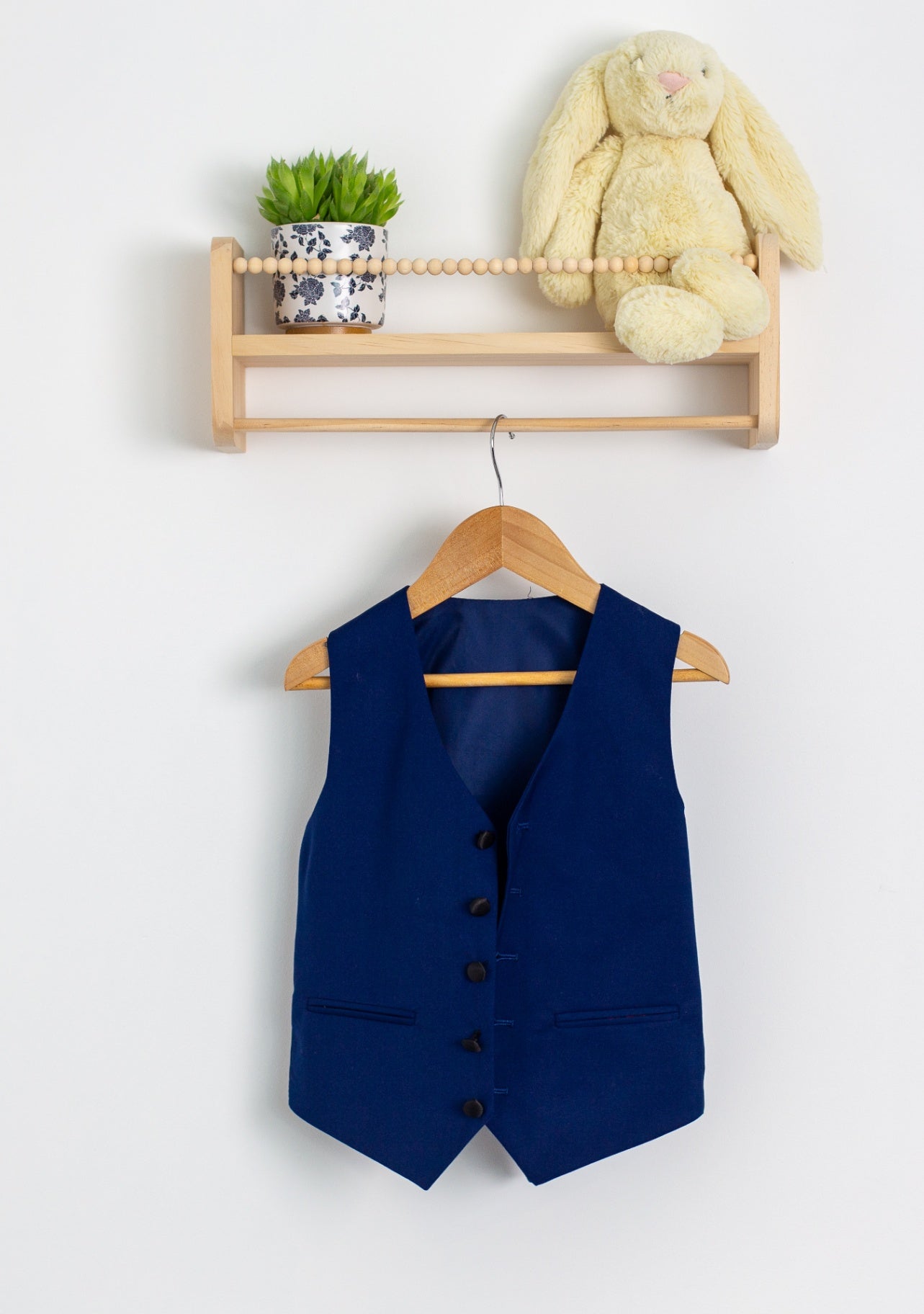 Fouger 8 Navy Blue Blazer with vest, tie and Shirt