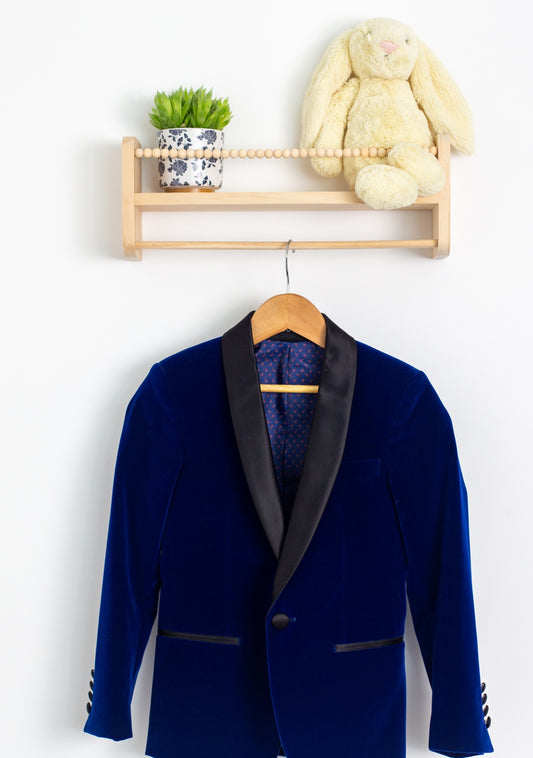 Fouger 8 Deep Blue Velvet Dinner Jacket