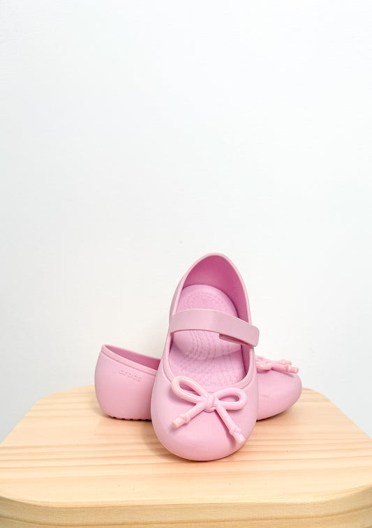 Crocs 8 Pink Ballet Flats NWT
