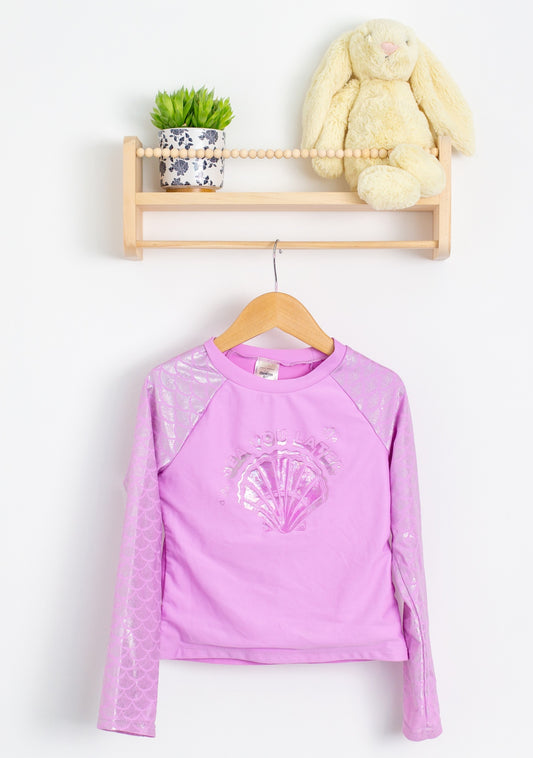 OshKosh 8 Pink Swim Shirt