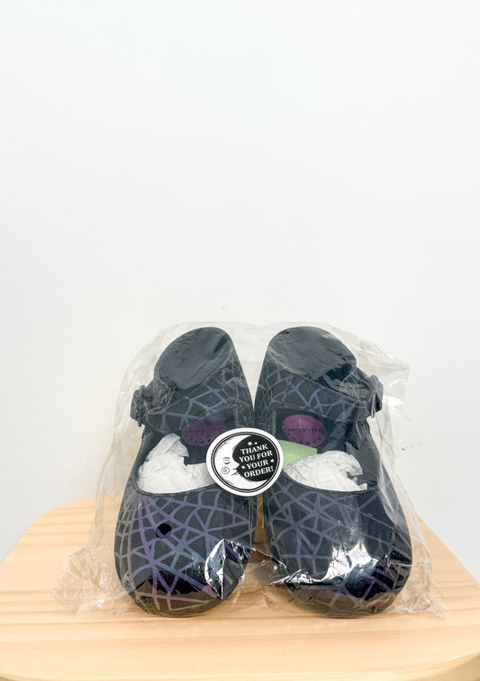 Spellbound 9 Black with purple accents Mary Janes