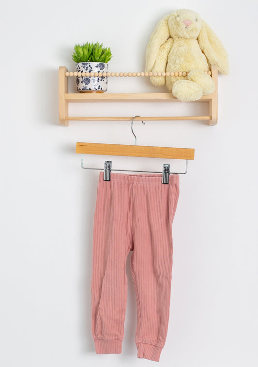 Ploom Baby 2T Pink Ribbed Leggings