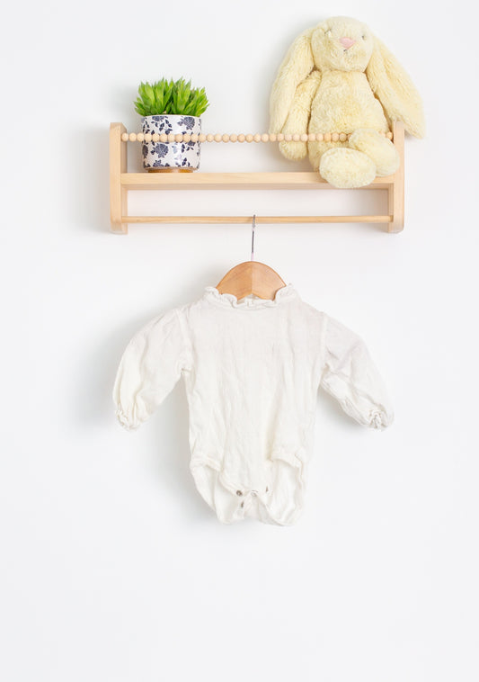 Zara 6-9M Off-white Linen Top