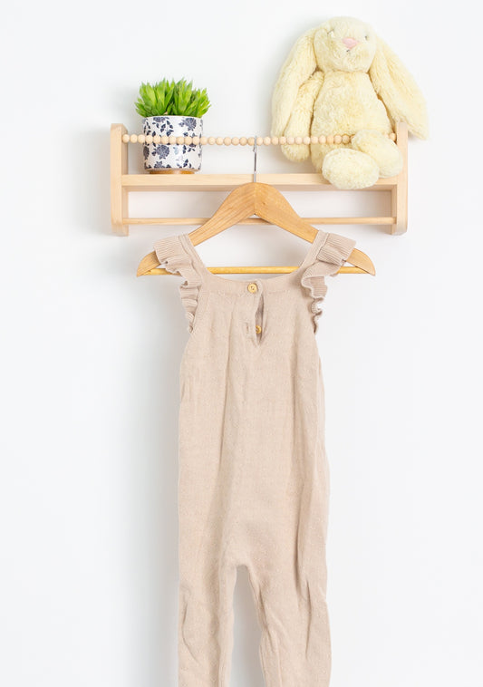 H&M 18M Beige Knit Overalls