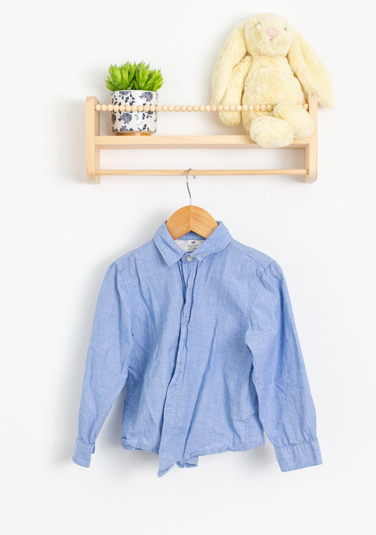 H&M 5T Light Blue Button Up
