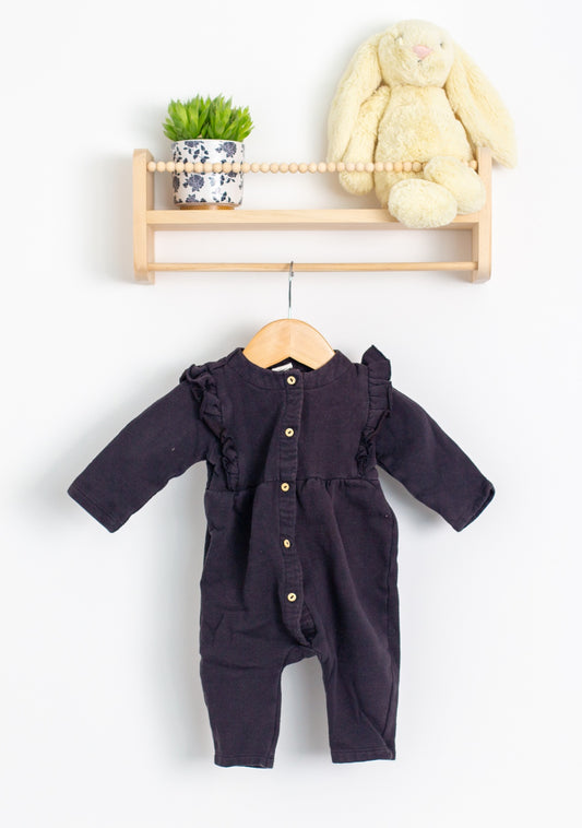 H&M 6M Black Sweater Onesie