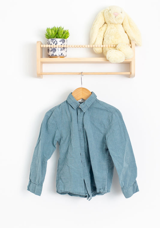 H&M 5T Blue Button Up