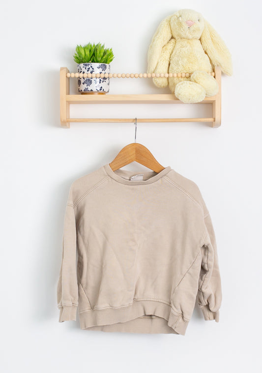 ZARA 3-4Y Beige Pullover