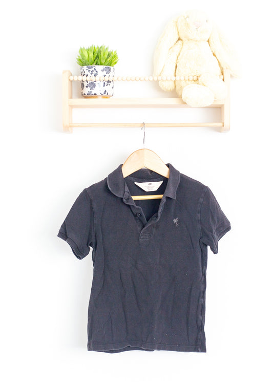 H&M 5T Black Polo