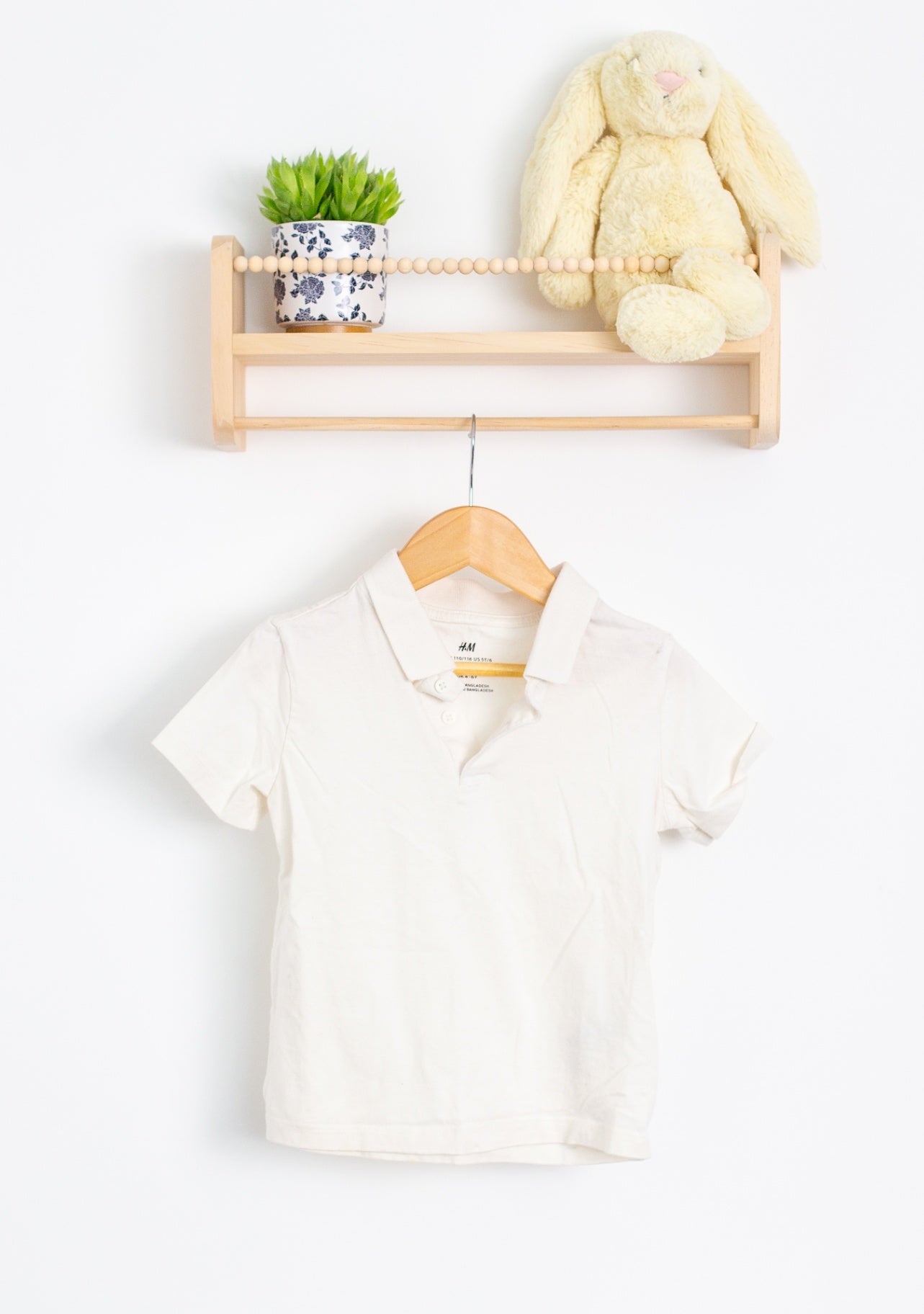 H&M 5T Off-white Polo