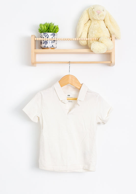 H&M 5T Off-white Polo