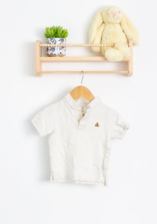 Gap 2T White Polo Play