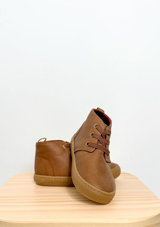 Old Navy 6C Brown Booties with Elastic Laces