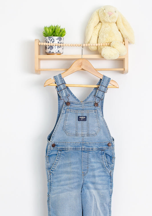 OSHKOSH 4T Blue Denim Overalls (Play)
