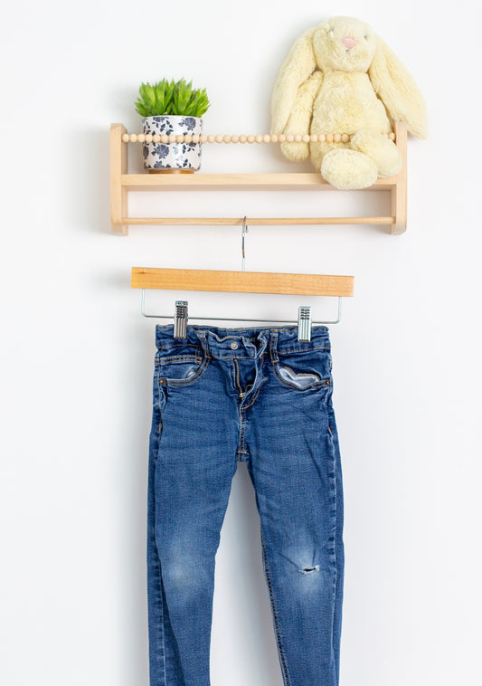 Zara 4-5Y Blue Denim Skinny Jeans