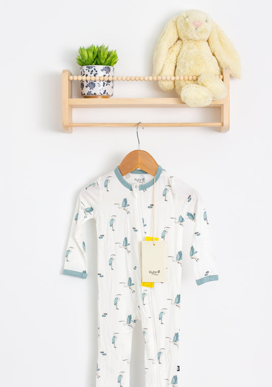 Kyte Baby 12-18M Romper in Blue Heron NWT