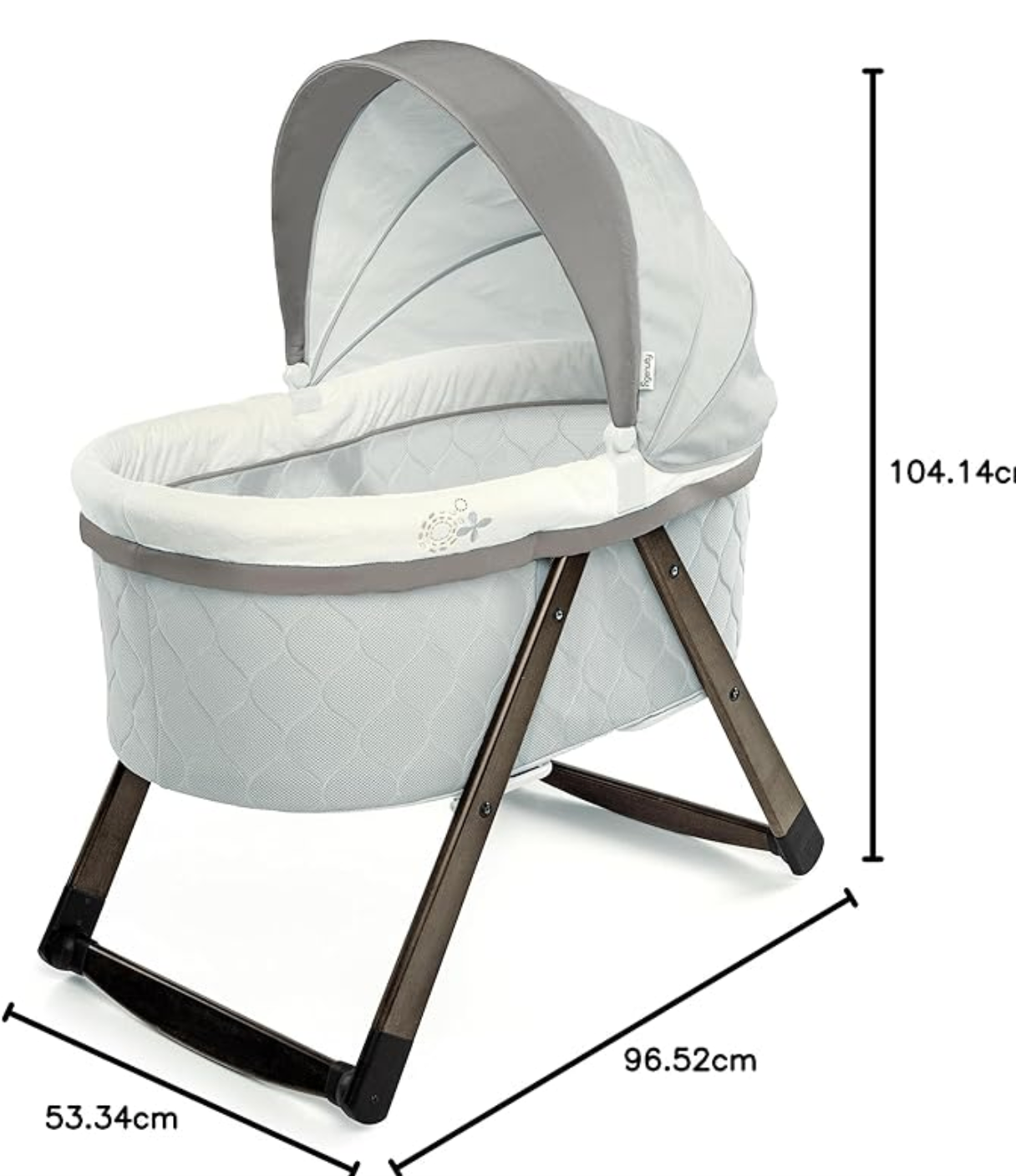 Ingenuity Foldaway Rocking Wood Bassinet Carrington