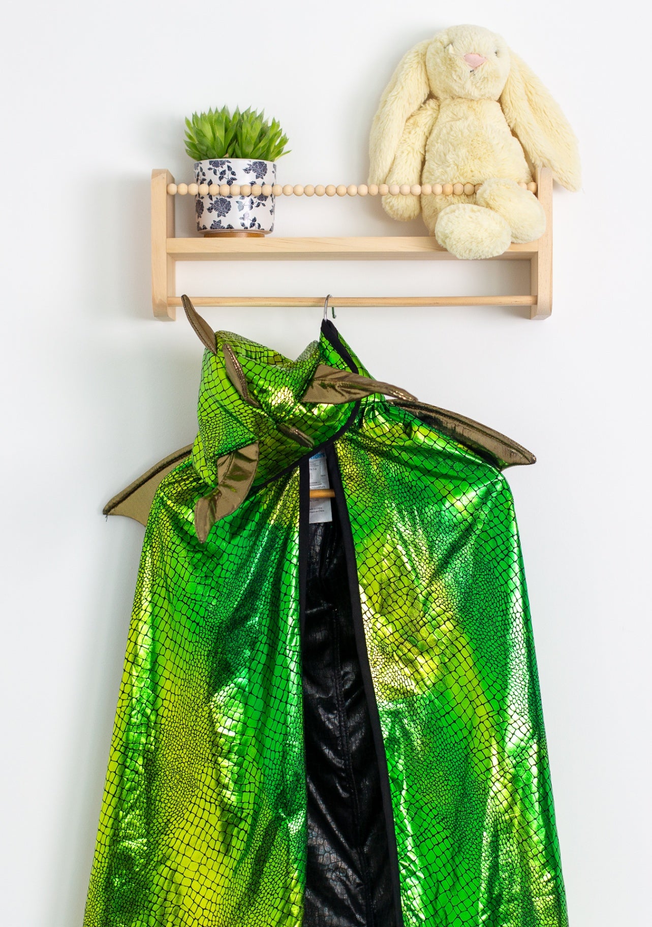 Enchanting Extras S Green and gold Dragon Cape